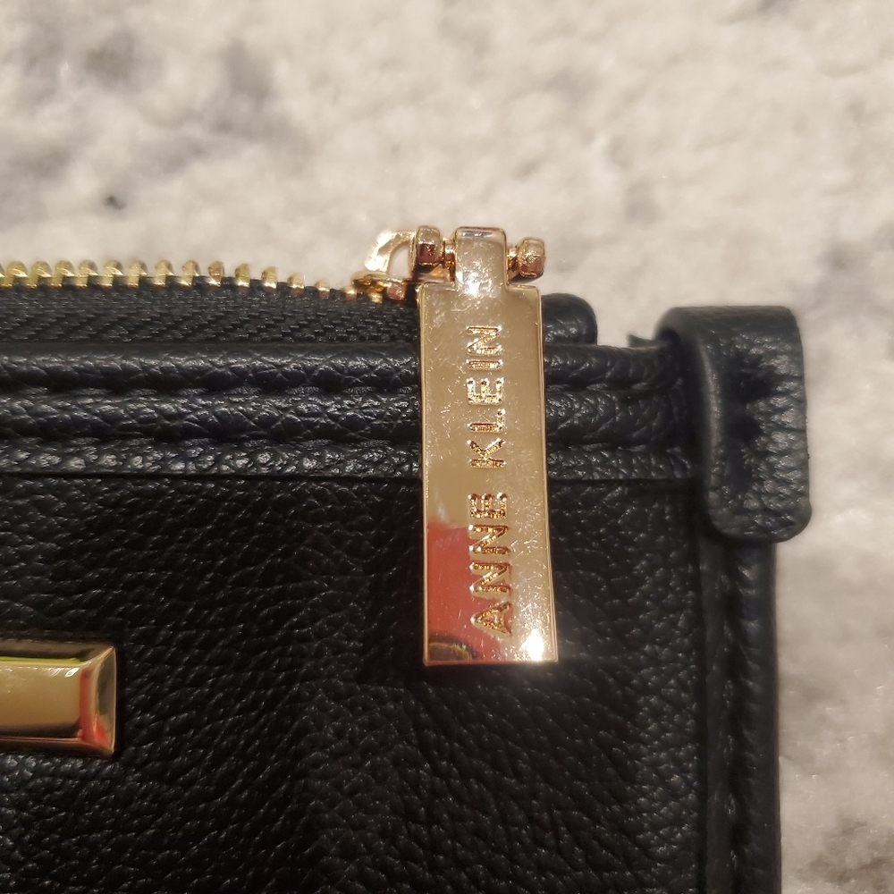 Anne Klein Black Zip Wristlet - Picture 4 of 6